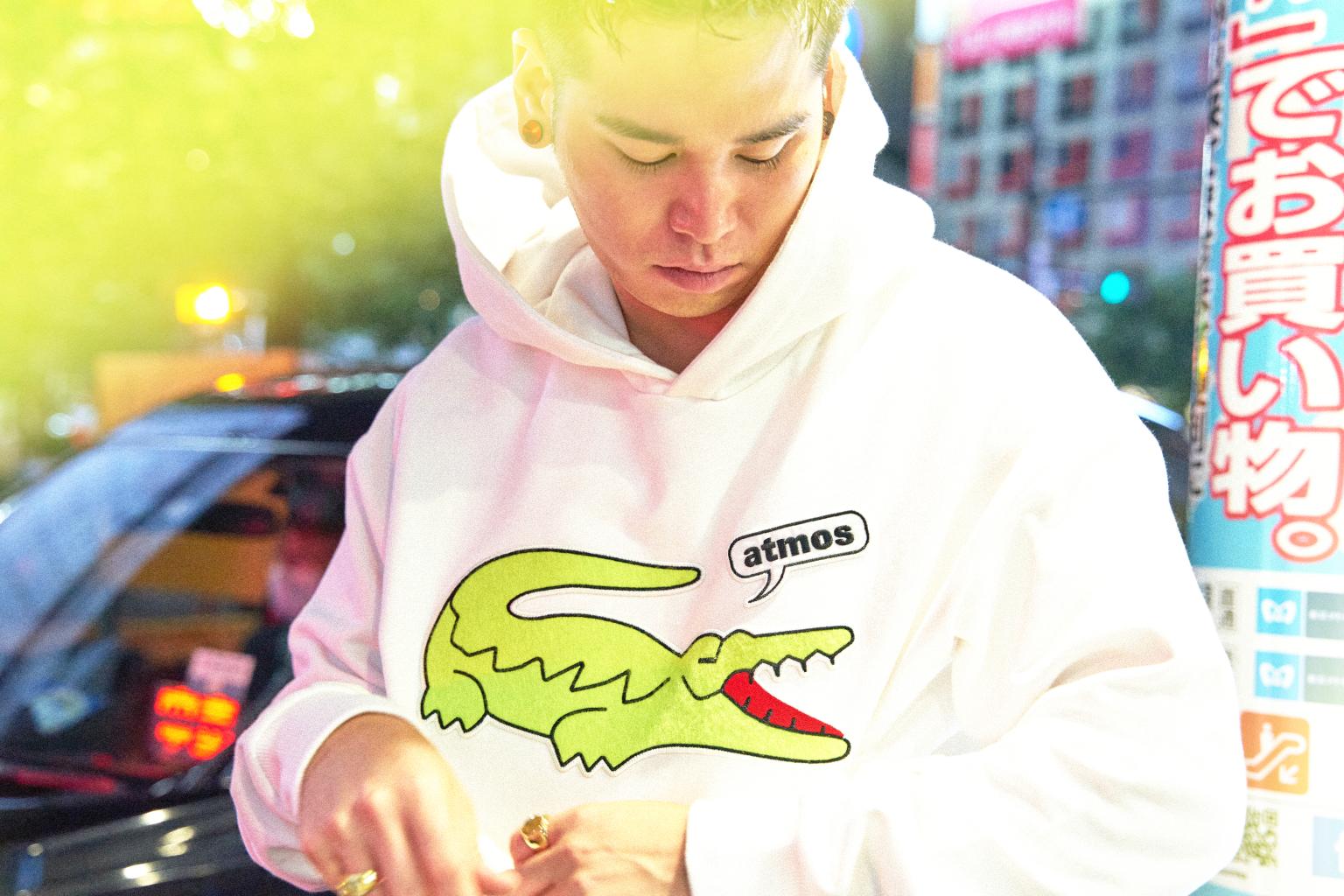 Le hoodie Lacoste x atmos