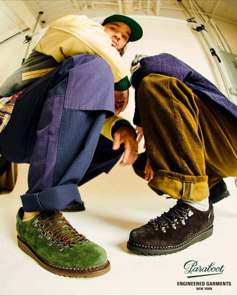 Engineered Garments pour Paraboots revisite la Clusaz