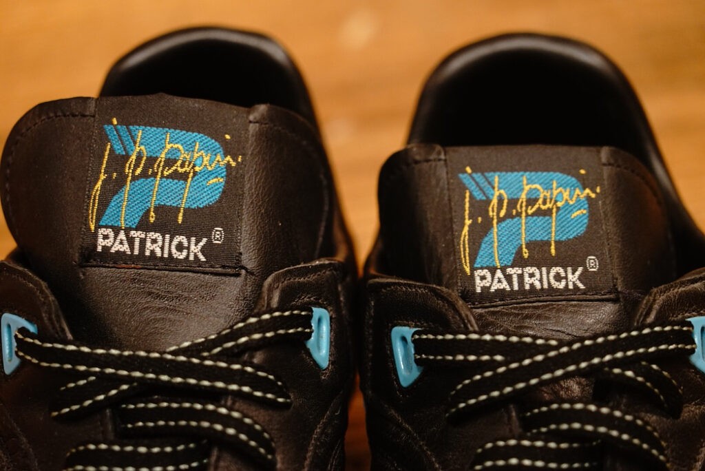 Chaussures Cyclisme Vintage PATRICK - Made In France - Taille 39 - Cuir Noir Souple