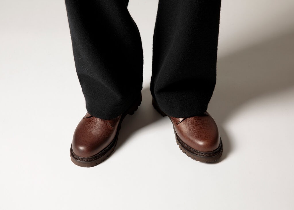 La Bergy marron, un modèle Made in France, collaboration entre Arpenteur et Paraboot !